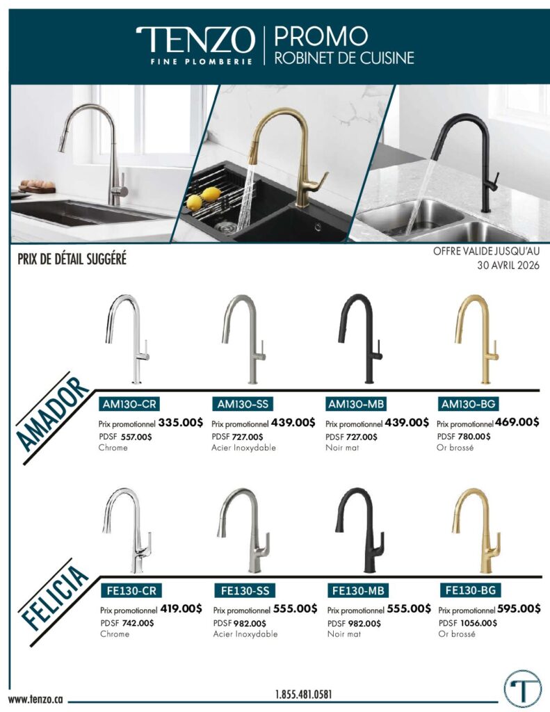 thumbnail of TENZO Promotion robinet de cuisine