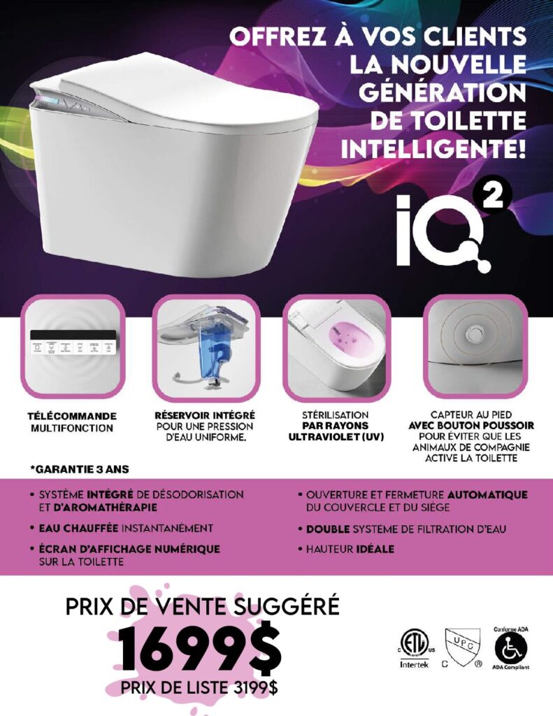 thumbnail of TOILETTE INTELLIGENTE IQ 2