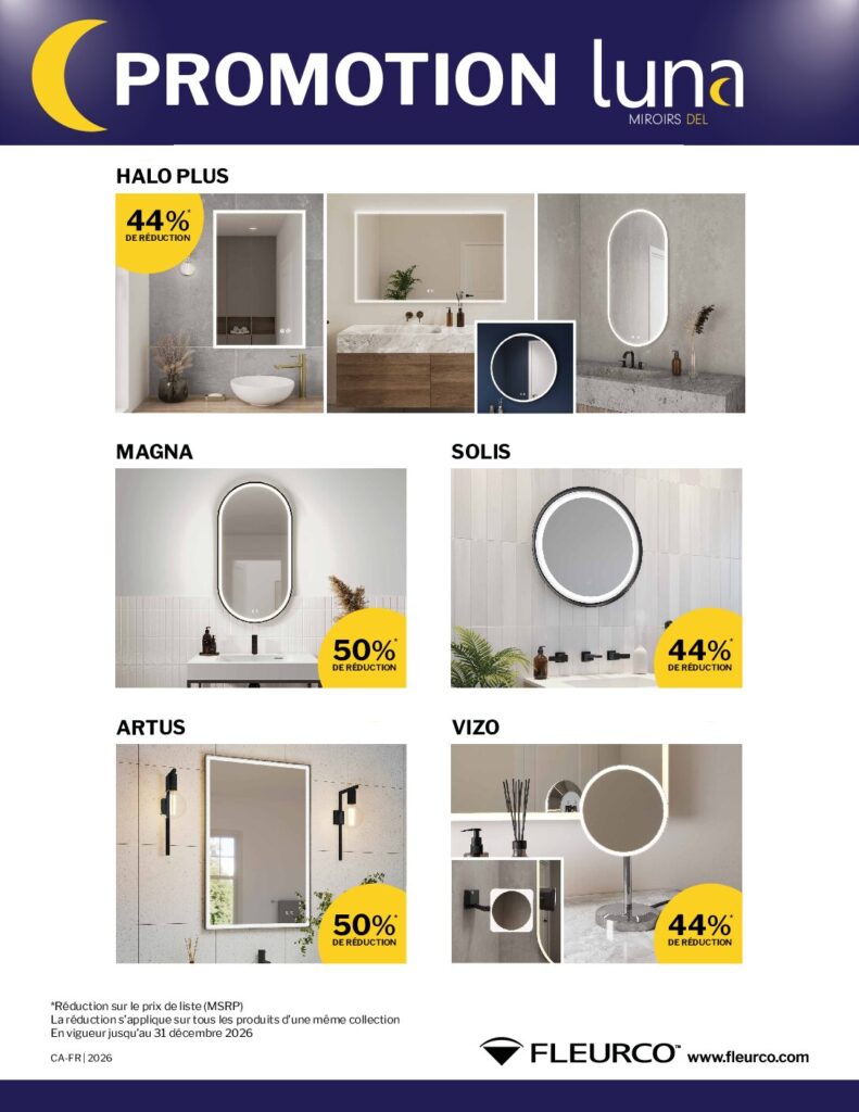 thumbnail of PROMOTION MIROIR LUMINEUX ET PHARMACIE LUMINEUSE FLEURCO 2026